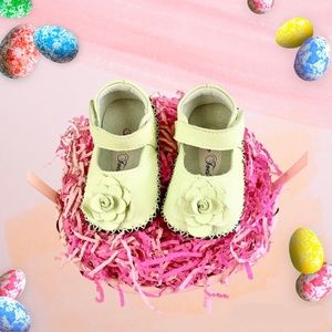 Mary Jane Newborn Baby Girl Ballerina Leather Easter Shoes